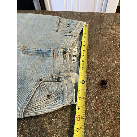 Vintage Y2K 90s Mom jeans High Waisted Zena Jean Ultra Light Wash Size 11/30 - Picture 10 of 15